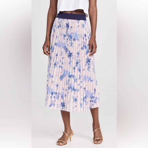 Le Superbe - Izzy City skirt- Blue and White Pleated Women's Skirt - Picture 1 of 8
